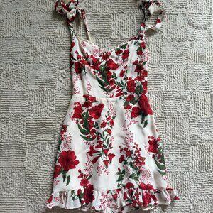 Reformation Christine Dress - Size 2, Red Floral
